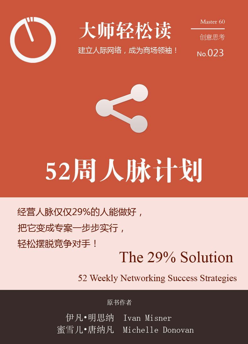 52周的人脉计划 (大师轻松读)