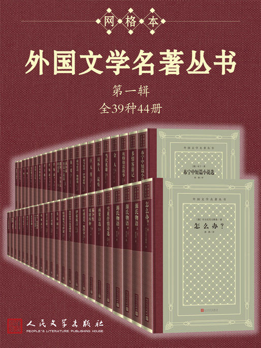 外国文学名著丛书.第一辑：全39种44册（经典网格本再问世；新中国首套系统介绍外国文学作品的大型丛书；历时四十余年完成）