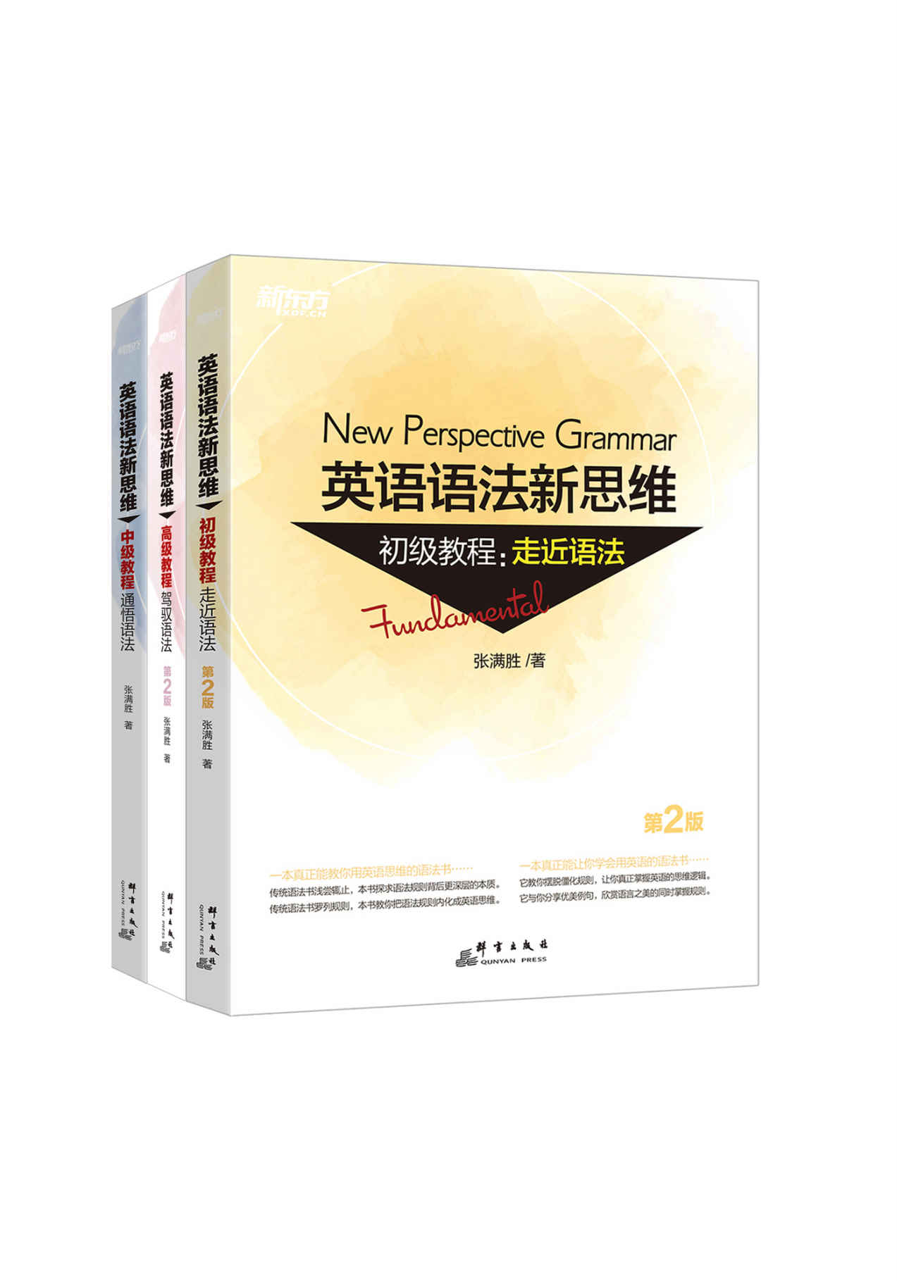 英语语法新思维初级教程+中级教程+高级教程（第2版套装3册）